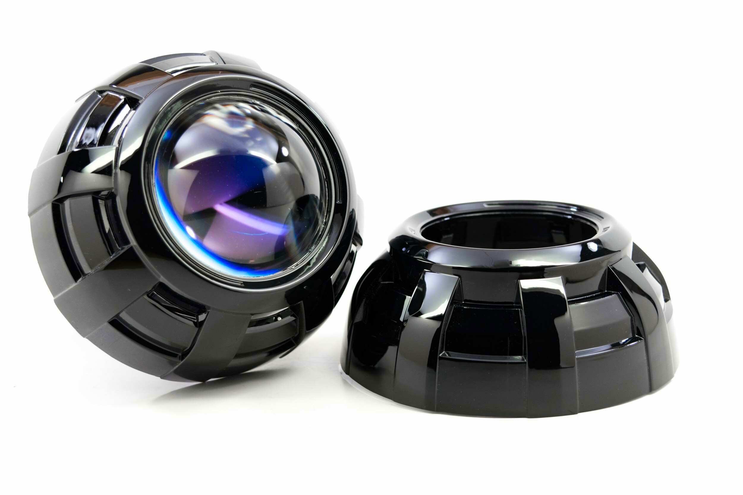 2x Apollo 3.0 Gloss Black HID Retrofit Projector Shroud Fit 2.5" & 3" Projector 2x Apollo 3.0 Gloss Black HID Retrofit Projector Shroud Fit 2.5" & 3" Projector
